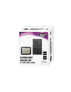 Cegasa Floodlight Foco Solar LED 800lm 6500K - Panel Solar Intégré 5V-6W - Autonomie jusqu'à 12h - Resistencia IP65