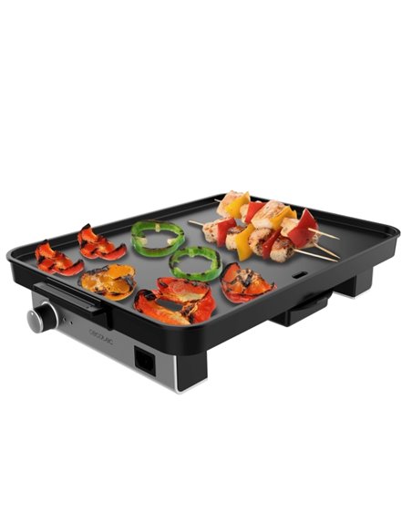 Cecotec Magnet 1800 Plancha Electrica - 1800W - Placa de Aluminium Avec Teflon - Termostato Regulable - Bandeja Recogegrasas - P
