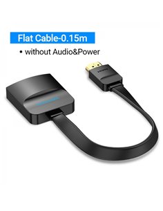 Vention Câble Conversor HDMI Mâle à VGA Femelle Avec Jack 3.5mm - 0.15m - Couleur Noir