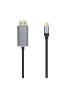 Aisens Câble Conversor USB-C à Displayport 4K@60HZ - USB-C/M-DP/M - 0.8M - Couleur Noir