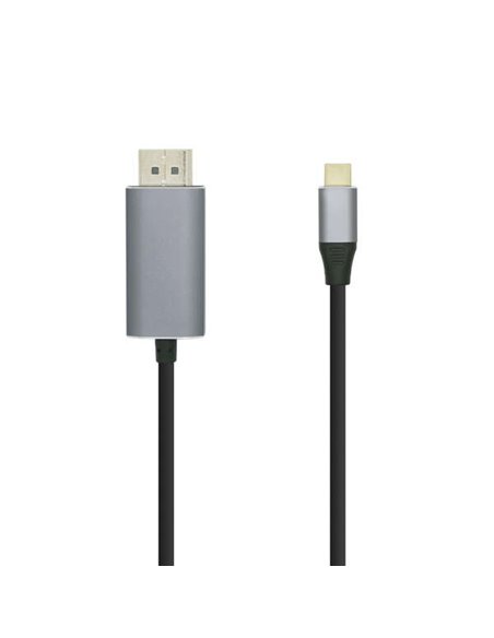 Aisens Câble Conversor USB-C à Displayport 4K@60HZ - USB-C/M-DP/M - 0.8M - Couleur Noir