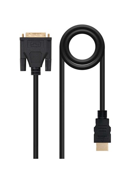 Nanocable Câble DVI 18+1 Mâle à HDMI Mâle 1.80m - Couleur Noir
