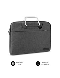 Subblim Housse Business Portatiles de 13.3" à 14" - Design Moderno et Elegante - Double Fermeture éclair - Protection Total - Co