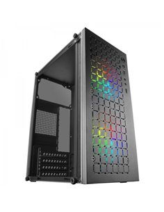 Mars Gaming MC-CORE Minitorre Gaming - Rejilla Metal-MESH - Ventana Latéral - 2 Ventiladores FRGB - Support Micro-ATX/Mini-ITX -