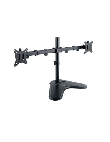 Tooq Support de Mesa Avec Brazos Articulados Pour 2 Monitores de 17"-32" - Giratorio e Inclinable - Peso Max 9kg x Brazo - VESA 