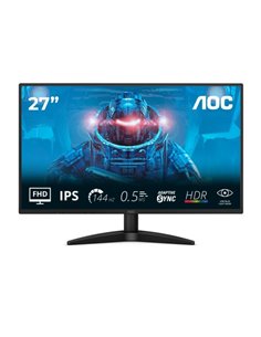 AOC 27B36X Monitor 27" LED IPS FullHD 144Hz - Respuesta 4ms - HDMI, Displayport - VESA 100x100mm - Couleur Noir