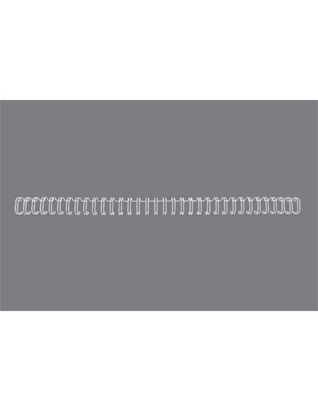 GBC Wirebind Pack de 100 Alambres de Encuadernacion 8mm Pour Paso 3:1 Redondo ou Cuadrado - Format A4 - Pour 34 Orificios - Encu