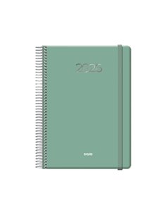 Dohe Denver Agenda Annuel - Jour par page - Sabado et Domingo misma Pagina - Fermeture Avec Goma Élastique - Taille 15x21cm - Co