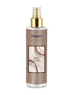 Prady Body Splash Milky Coco - Flacon de 250 ml - Spray pulvérisateur