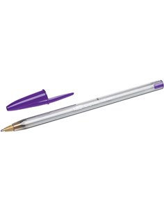 Bic Cristal Fun Stylo à bille de Bola - Pointe Gruesa de 1.6mm - Encre Avec Base de Aceite - Couleur Violet