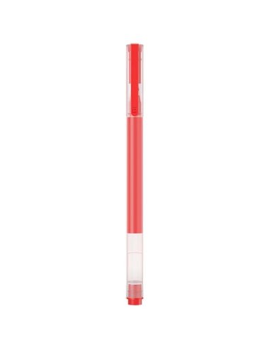 Xiaomi High-Capacity Boîte de 10 Boligrafos de Gel - Pointe 0.5mm - Haute Capacité - Séchage rapide - Couleur Rouge