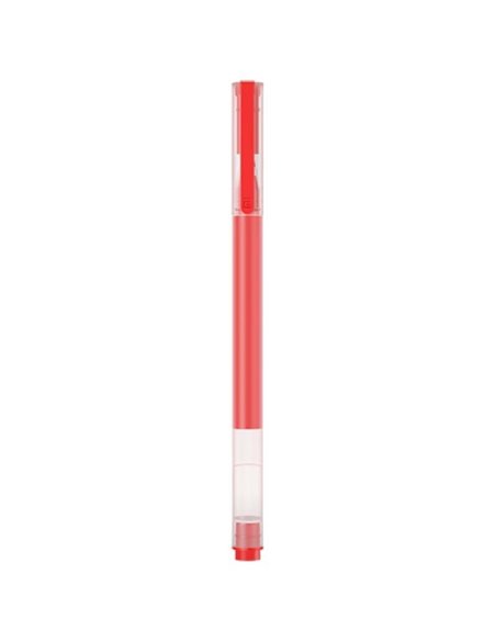 Xiaomi High-Capacity Boîte de 10 Boligrafos de Gel - Pointe 0.5mm - Haute Capacité - Séchage rapide - Couleur Rouge