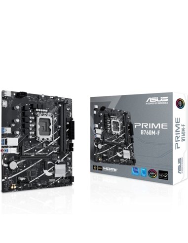 Asus PRIME B760M-F 2xDDR5 M.2, PCIe 4.0, Sata III, HDMI, MicroATX