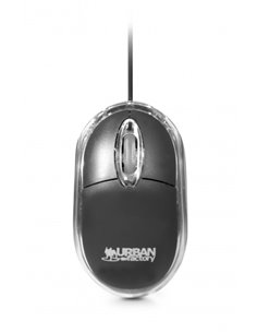 Urban Factory Souris Avec Câble USB - 800dpi - Usage Ambidiestro - Couleur Noir