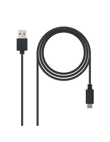 Nanocable Câble USB-C 2.0 Mâle à USB-À Mâle 0.50m