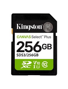 Kingston Carte SDXC 256GB UHS-I Clase 10 150MB/s Canvas Select Plus