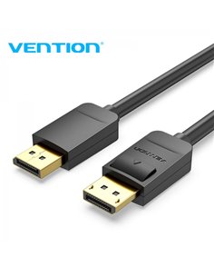 Vention Câble Displayport Mâle à Displayport Mâle 1.2 4K - 1.5m - Couleur Noir
