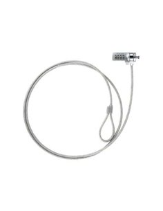 Tooq Câble de Sécurité Universal Avec Combinacion Pour Portatiles - Bloqueo de 4 Digitos - Acier 4.5mm - Longueur 1.50m