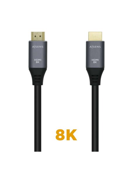 Aisens Câble HDMI V2.1 Ultra Haute vitesse 8K@60Hz 48Gbps - À/M-À/M - 3.0m - Couleur Noir
