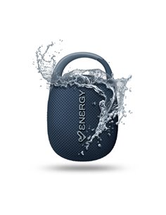 Energy Sistem EnergyClip Haut-parleur 9W - Radio FM - Bluetooth 5.4 - True Wireless - IPX7 - USB et MicroSD - Couleur Bleu