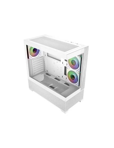 Cooler Master Elite 690 Wood Boîte Semitorre ATX/MicroATX/Mini-ITX - 3 Ventiladores 120mm RGB - Vista Panoramica - Double caméra