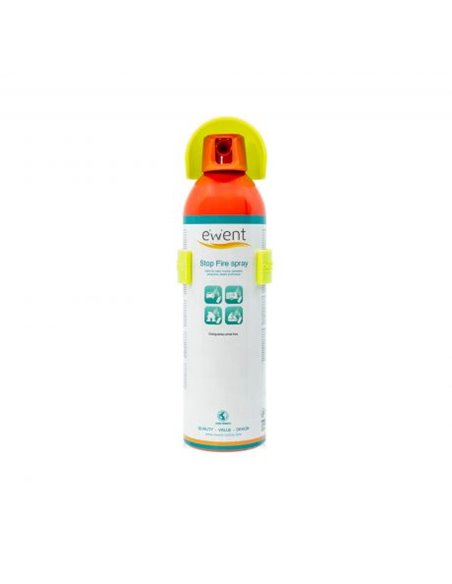 Ewent Spray Extintor Pour Pequeños Fuegos - Idéal Pour Automoviles, Camiones, Autocaravanas etc... - Certificado À, B, C et E
