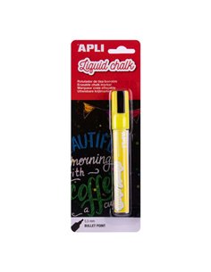 Apli Feutre de Tiza Liquida - Pointe Ronde de 5.5mm - Facile de Borrar Avec Paño Humedo - Séchage rapide et Usage Sencillo - Bas