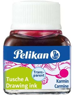 Pelikan Encre China 523 10ml N.2 - Botella de 10ml - Idéal Pour Dibujo et Caligrafia - Couleur Carmin