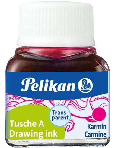 Pelikan Encre China 523 10ml N.2 - Botella de 10ml - Idéal Pour Dibujo et Caligrafia - Couleur Carmin