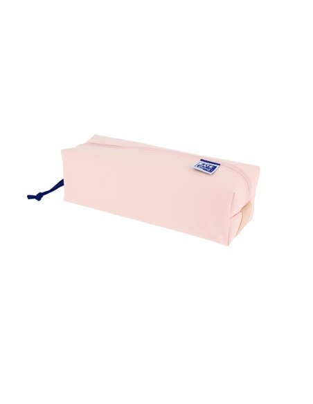 Oxford Live & Go Étui Cuadrado Grande - Material Acolchado - Goma Élastique Pour unirlo al Cahier - Couleur Rose