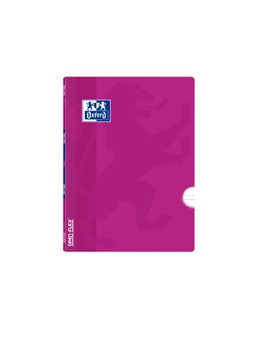 Oxford School Classic Openflex Carnet Grapada A5+ 48 Feuilles Pautado 3.5 Avec Margen - Couvercle de Plastico Translucido - Idéa