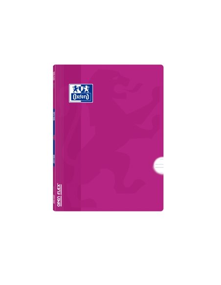 Oxford School Classic Openflex Carnet Grapada A5+ 48 Feuilles Pautado 3.5 Avec Margen - Couvercle de Plastico Translucido - Idéa