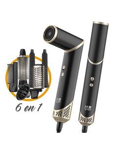 Muvip Ultimate Experience Profesional 6 en 1 Herramienta de Séchage et Peinado - 1500W - Accesorios Pour Rizar, Cepillar et Alis
