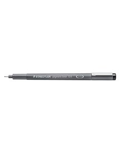 Staedtler Pigment Liner 308 Feutre Calibrado - Trait 0.4mm - Séchage rapide - Couleur Noir