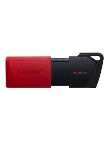 Kingston DataTraveler Exodia M Memoria USB 128GB - USB 3.2 Gen 1 - Capuchon Mobile - Enganche Pour Llavero - Couleur Noir/Rouge(