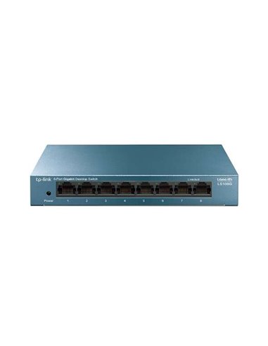 Tp-link Switch Sobremesa 8 Puertos 10/100/1000Mbps - Carcasa de Metal - Tecnologia Vert - Plug & Play - Couleur Gris
