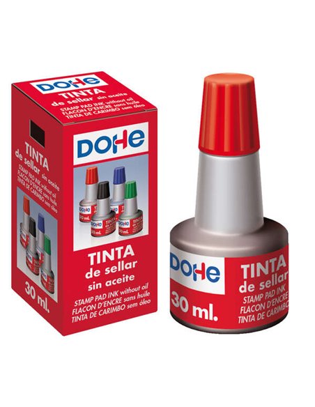 Dohe Encre Pour Tampones et Sellos 30ml - Couleur Rouge