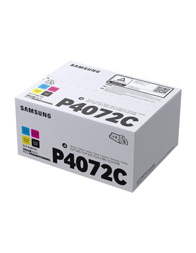 Samsung CLT-P4072C - Noir / Couleurs - Pack 4 Toners Samsung