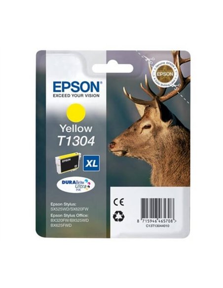 T1304 Jaune Cartouche Jet d'Encre Epson Cerf