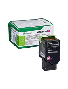 LEXMARK C232HM0 Magenta High Yield Return Program Toner Cartridge