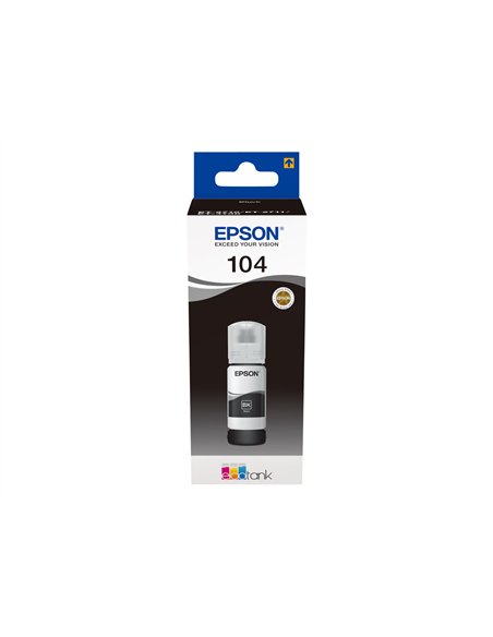 Epson 104 - Epson C13T00P140 - EcoTank 104 - Noir - Bouteille d'encre Epson