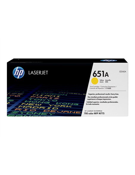 HP CE342A - HP 651A - Jaune - Toner HP