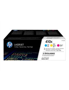 Pack de cartouches couleurs de toner HP CF252XM - HP 410X Cyan/Magenta/Jaune