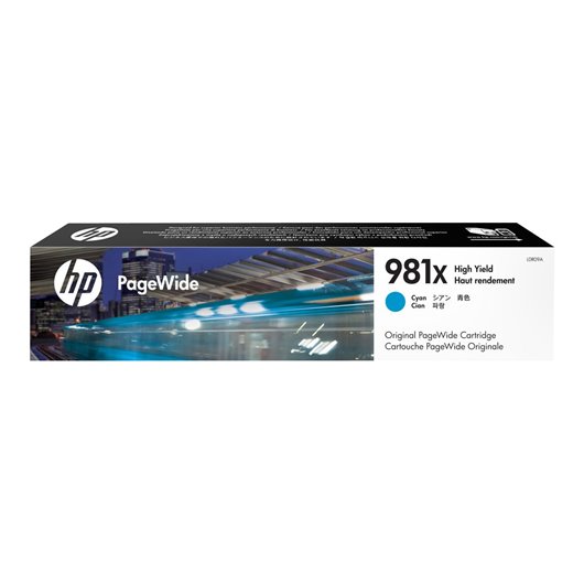 HP 981X - HP L0R09A - Cyan - Cartouche PageWide grande capacité HP
