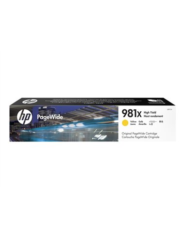 HP 981X - HP L0R11A - Jaune - Cartouche PageWide grande capacité HP