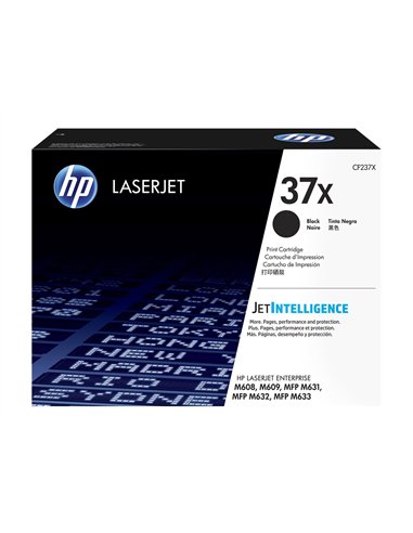 HP 37X Original LaserJet Toner Cartouche Noir Haut Rendement
