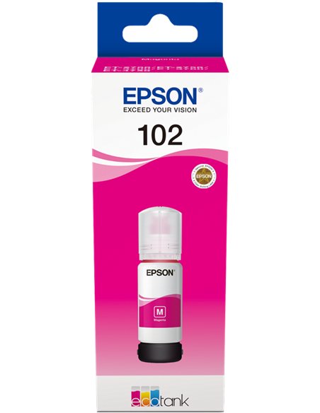 Epson 102 - Epson C13T03R340 - EcoTank 102 - Magenta - Bouteille d'encre Epson