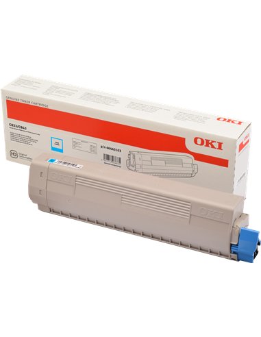 OKI 46443103 - Cyan - Toner Oki pour C833/843