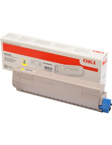 OKI 46443101 - Jaune - Toner Oki pour C833/843