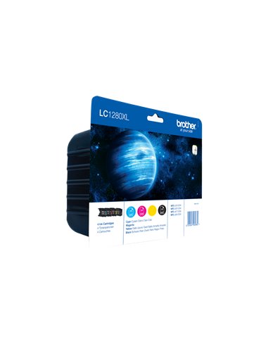 Brother LC-1280XLVALBP - Noir, Cyan, Magenta, Jaune - Pack de 4 cartouches Brother